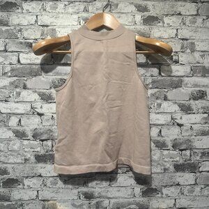 EUC Madden NYC High Neck Cream Tank Top Size Medium